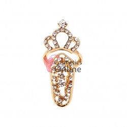 Inel metalic pentru decorarea ungiilor IMC05 cu cristale